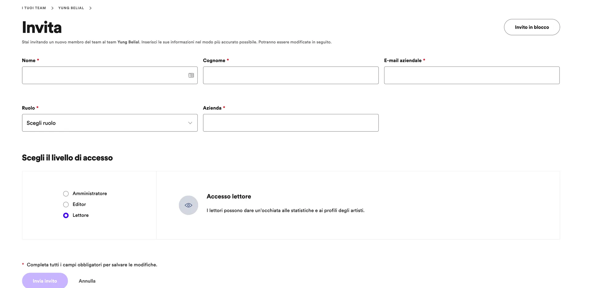 Spotify For Artist: Come funziona? Come posso aggiungere un utente al mio Spotify for Artist?