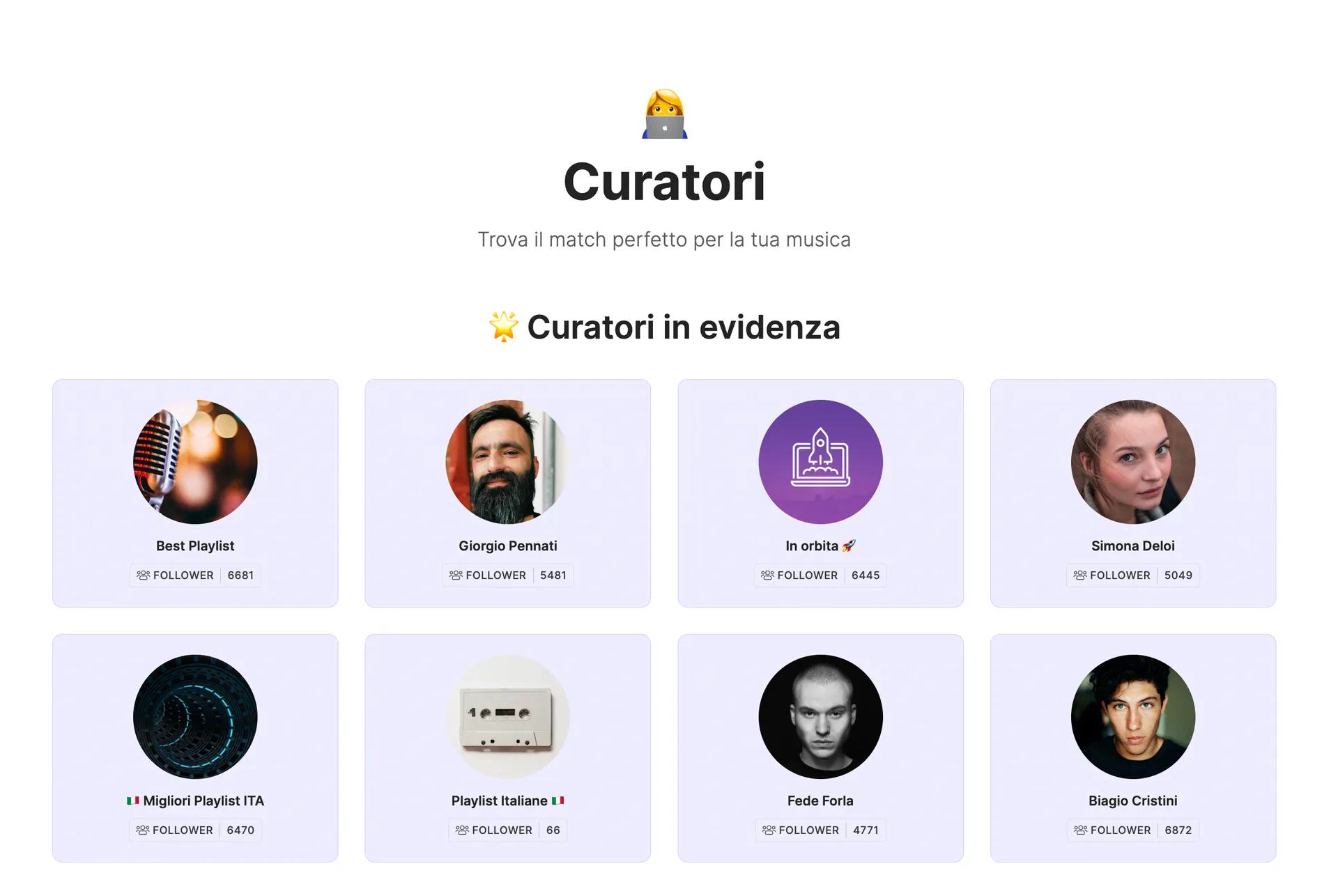 L'unica piattaforma per promuovere il tuo profilo Spotify e le tue playlist a tutto il mondo!